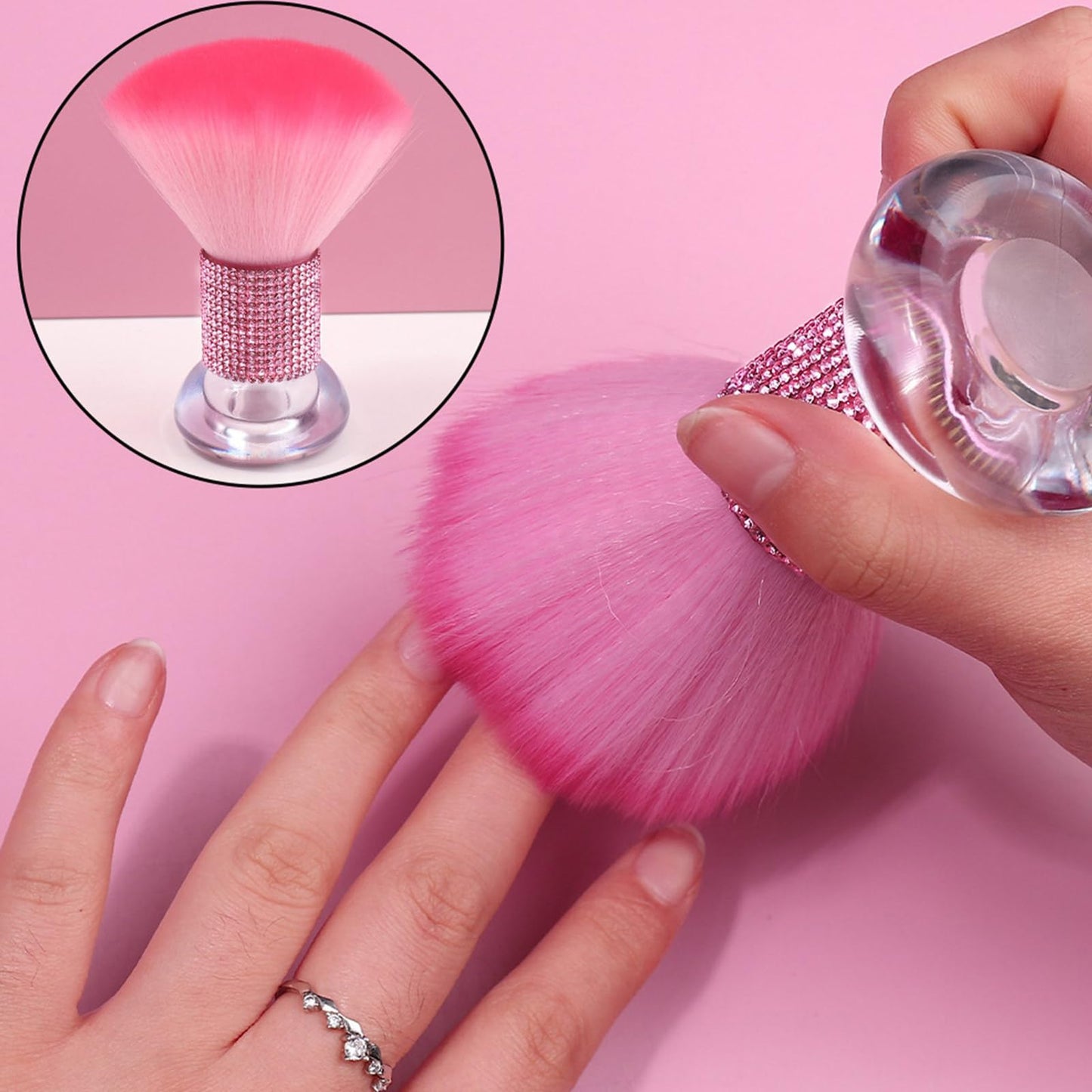 Loose Powder Brushes Easy To Use Nails Brush With Ergonomic Designs For Comfortable Handling And Effective Artificial Fiber Nail Brush