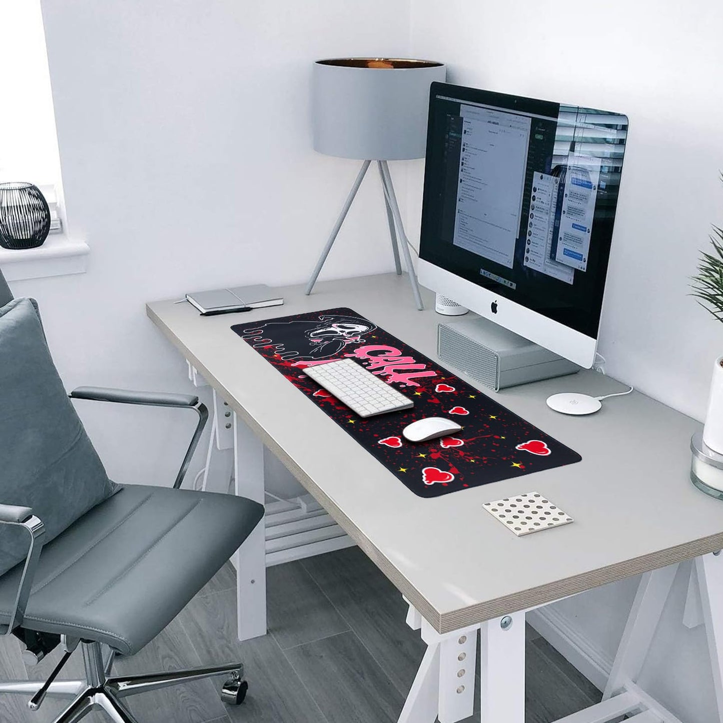 Large Gaming Mouse Pad 31.5 x 11.8in Desk Mat for Office Mousepad Anti-Skid Rubber Base Soft Comfortable and Durable Desk Pad (Black)