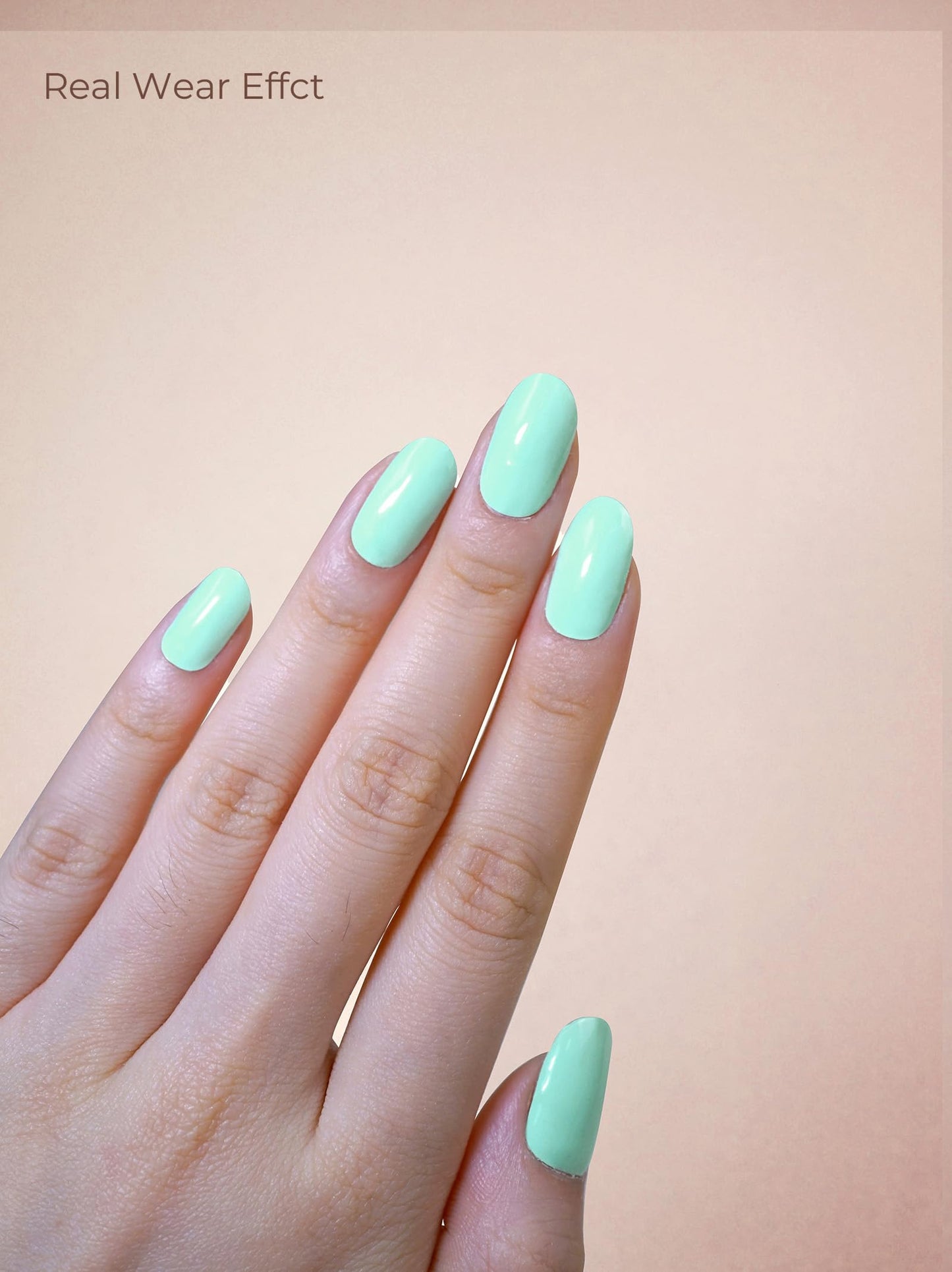 Beaolata Real Gel Nail Strips (No UV Light Needed) - 44Pcs Salon Quality Nail Stickers - Long Lasting Polish Wraps for Women, Easy Apply & Remove (Lime Green
