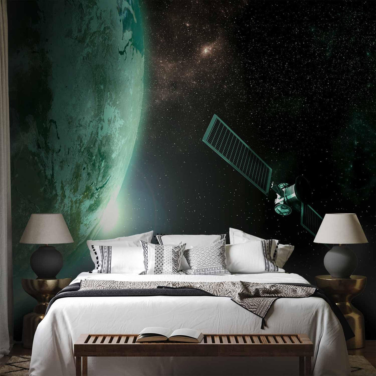 artgeist Premium Wall Mural Cosmos Galaxy 79x55 in - XXL Non-Woven Wallpaper Fleece Wall Decor Photo Print Picture Image Design Home n-B-0007-a-b