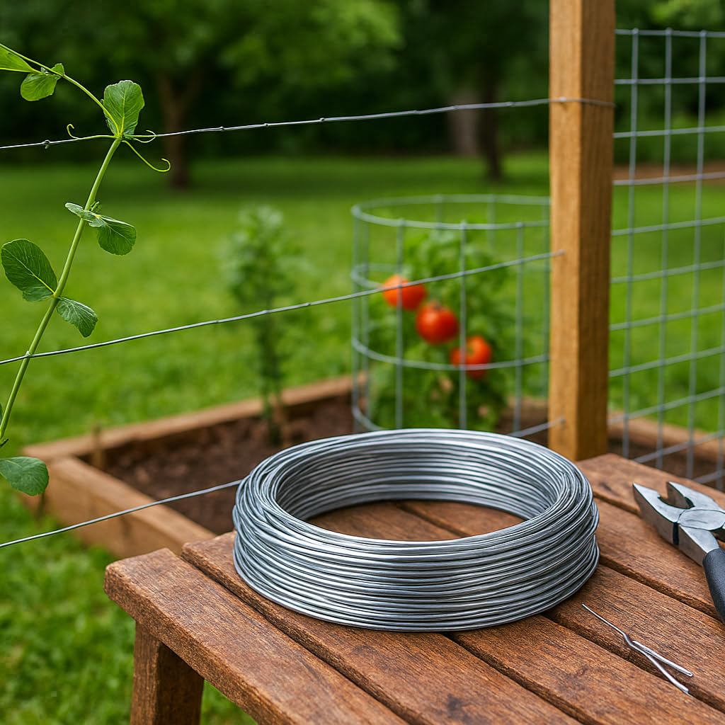 National Hardware Galvanized Steel Wire Mesh 12 Gauge x 100 ft Roll Heavy Duty Fence Wire for Chicken Coops Garden Fencing Animal Pens Crafts 300 lbs Load Limit Rust Resistant