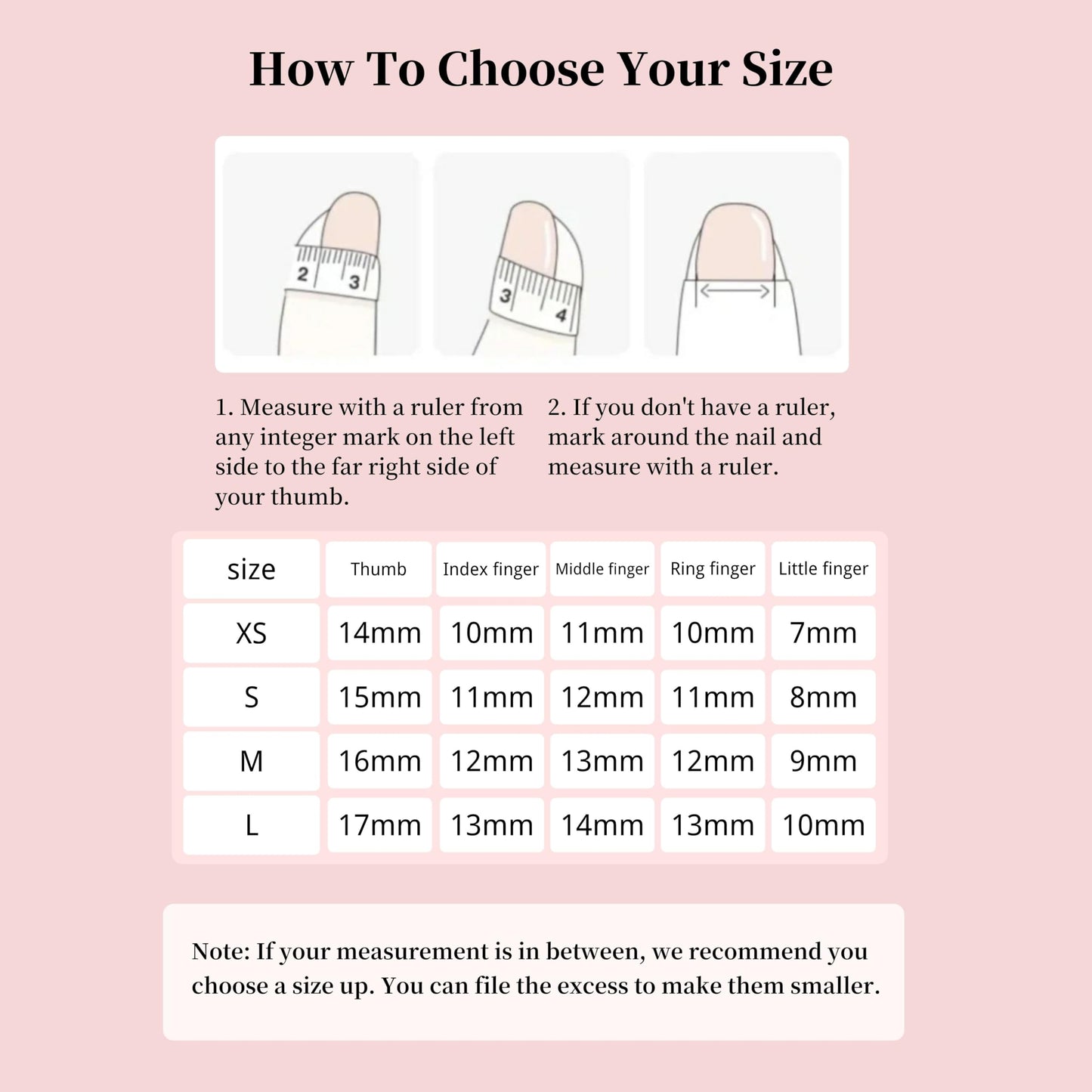 Hanakoko Handmade Press-On Nails, Floral Designs with Glitter and Pearls, Coffin Shape Press-on Nails Reusable 10 Pcs (French Spring, M)