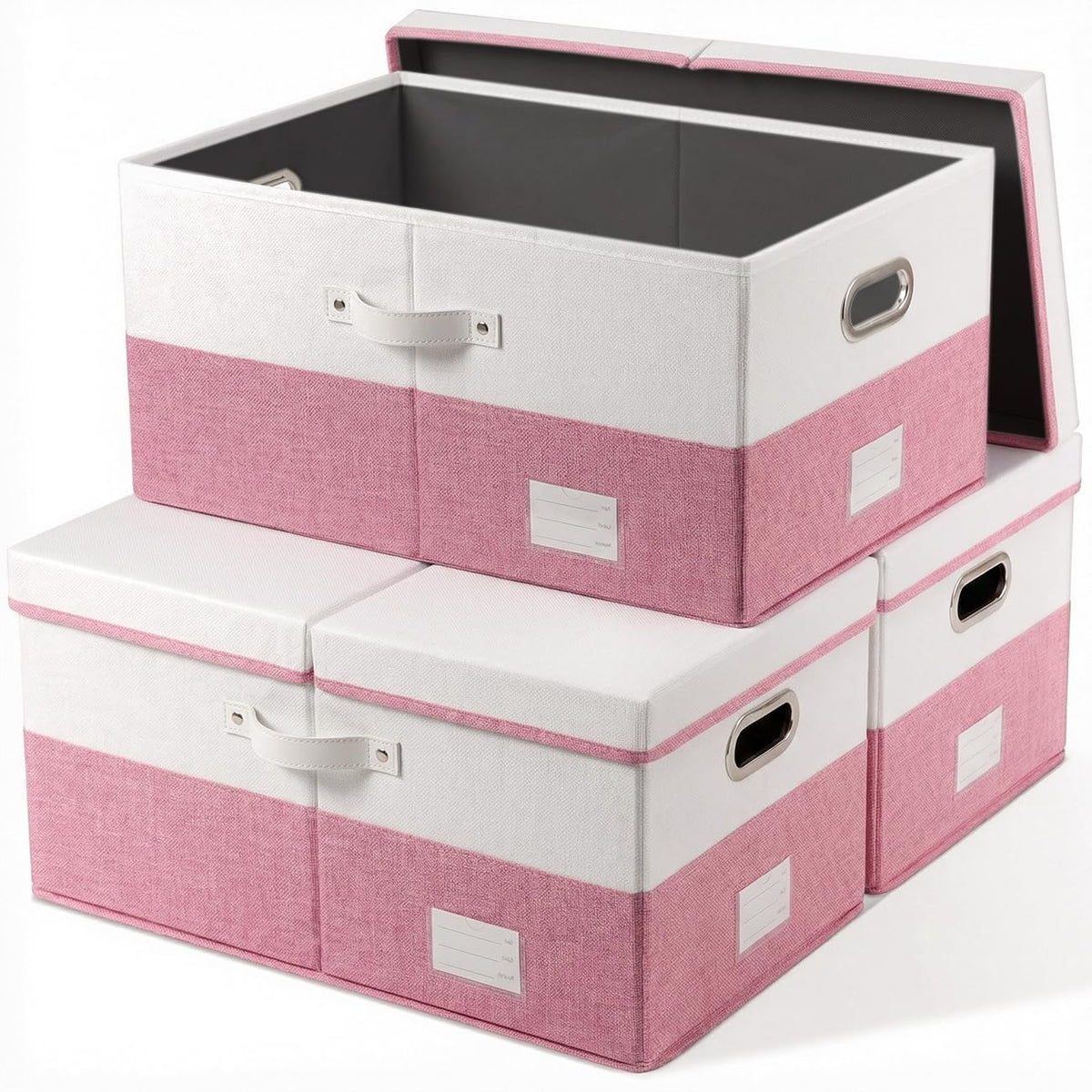 Storage Bins with Lids [3 (3 Count)