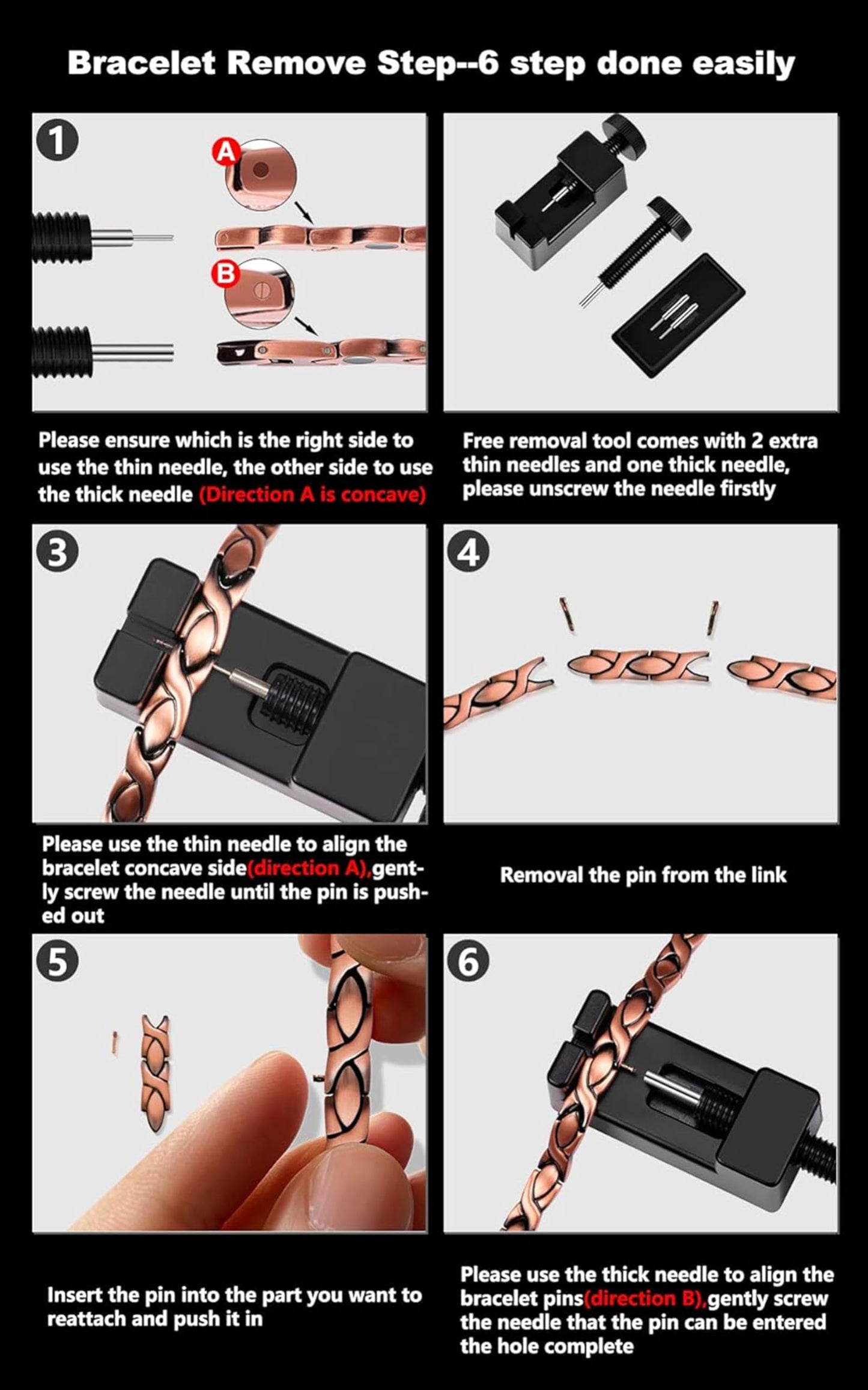 Jecanori 3X Strength Copper Bracelets for Men, Magnetic Bracelets for Men with 3800 Gauss Magnets, Premium Fold-Over Clasp