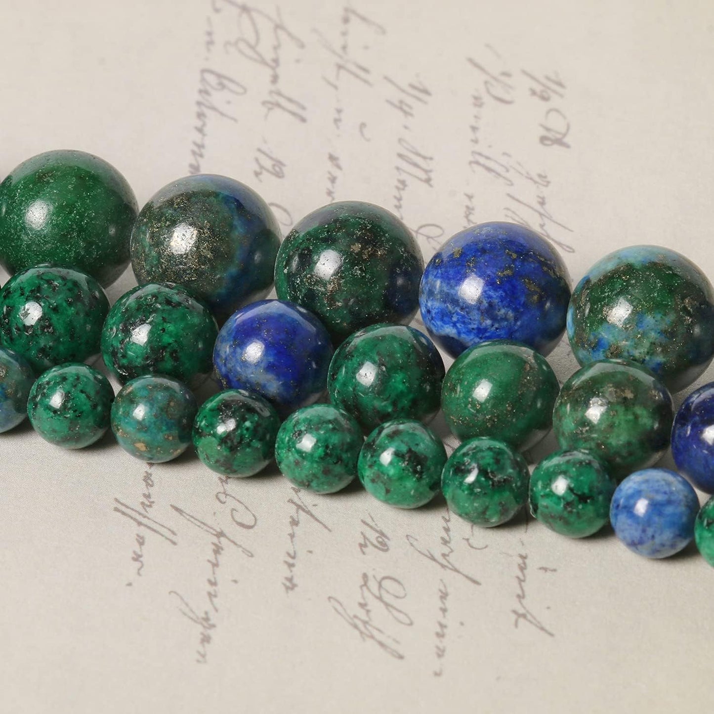 About 60pcs 6mm Natural Stone Beads Phoenix Lapis Lazuli Beads Crystal Gemstone for Jewelry Making, DIY Bracelet Necklace