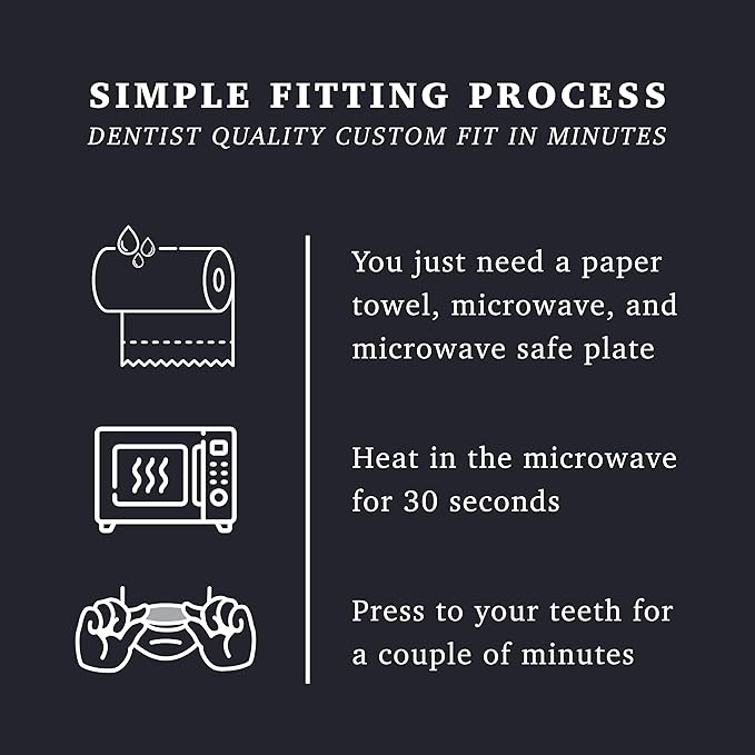 Resolve Night Guard - Custom-Fit Professional Mouth Guard for Nighttime Teeth Grinding and Clenching, Relieve Tooth Pain at Night with 2-Pack Night Guard (Silver)