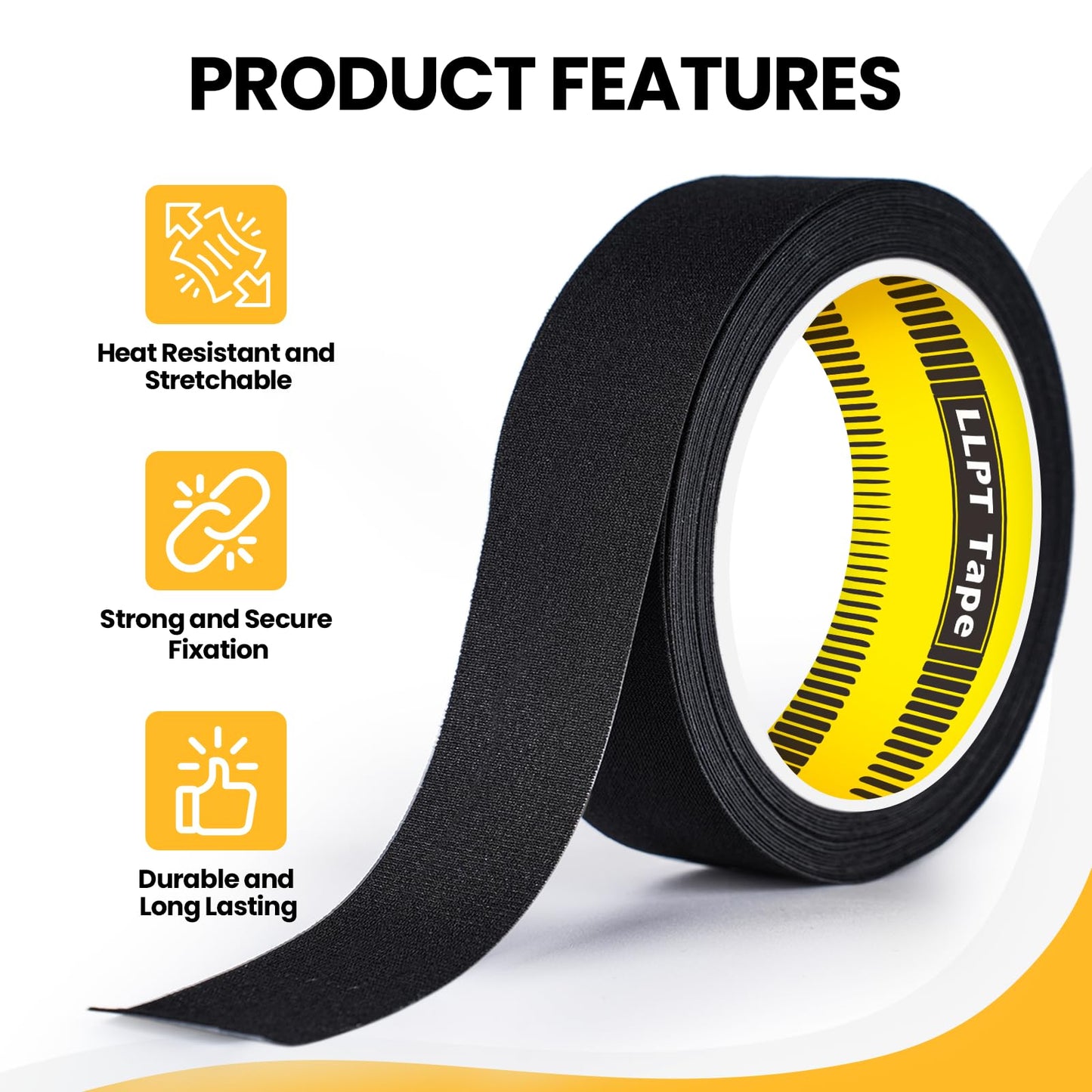 LLPT Iron On Repair Tape White 2" x 16.5 Ft Premium Patch Tape Fusing Durable Adhesive for Sofa Jeans Jackets Pants Curtains and DIY Decorations (IRP5005WT)