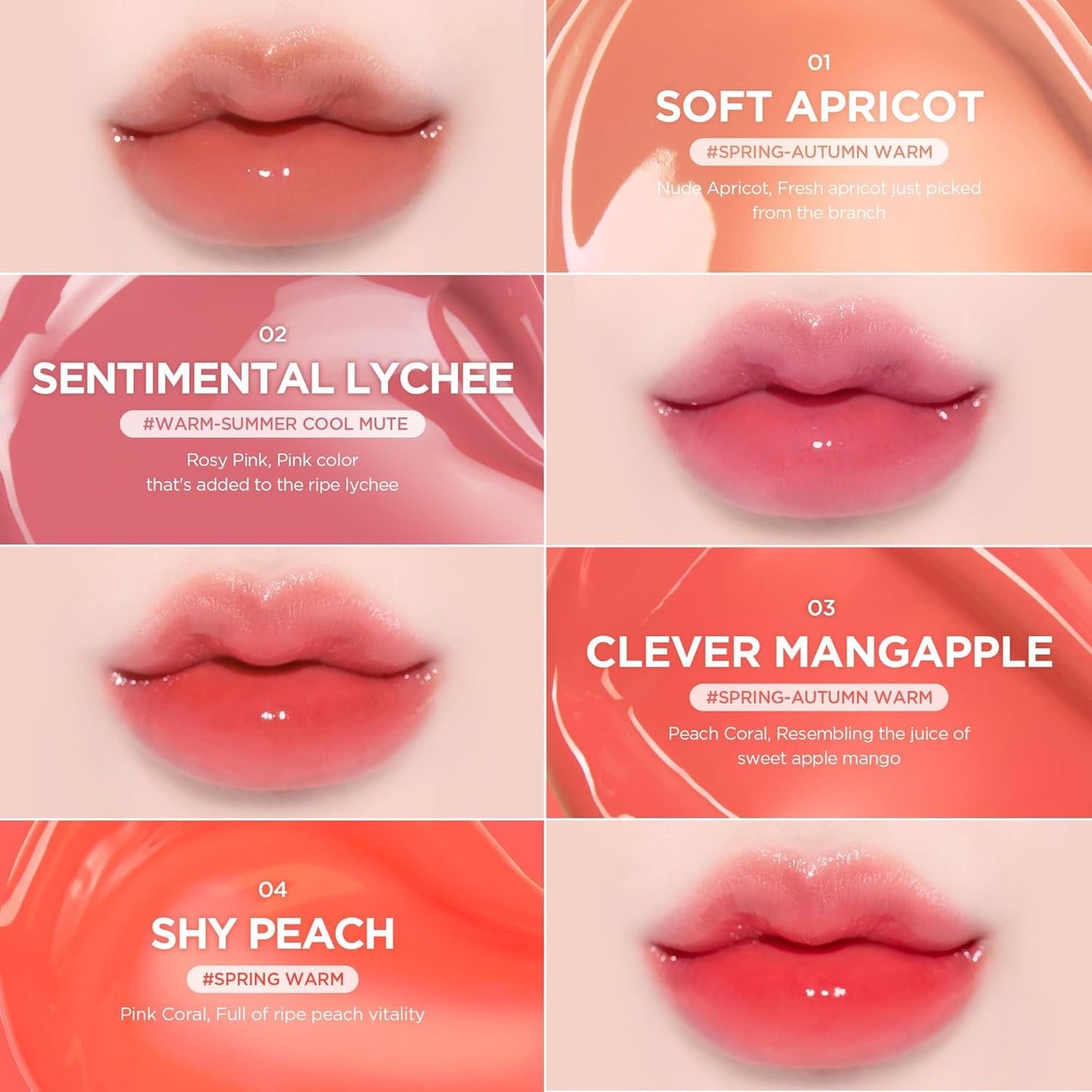 lilybyred Bloody Liar Coating Tint | Korean Glossy Lip Stain, Vivid & Juicy Color, Syrupy Shine, Moisturizing, Long-Lasting & Smudge-Proof, Non-Sticky, Lightweight, 0.14 oz. (01 Soft Apricot)