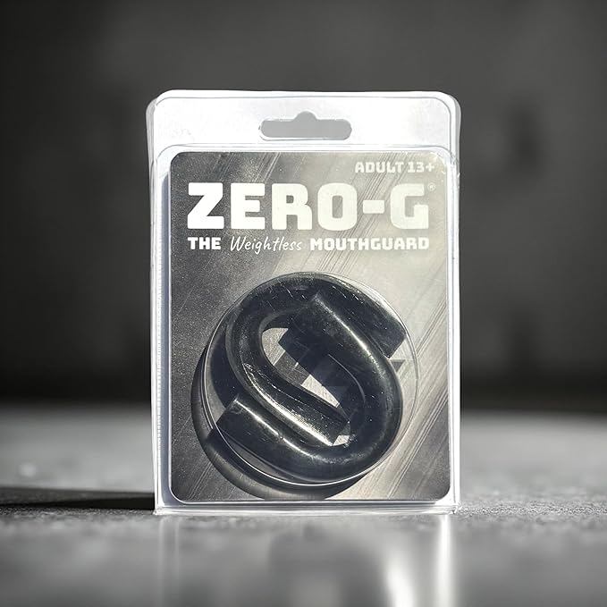 Zero-G Sports Mouthguard 2-Pack, Black - Adult Size - Dental Grade Custom fit - for Basketball, Football, Soccer, Baseball, Hockey, Lacrosse, Wrestling and Teeth Grinding