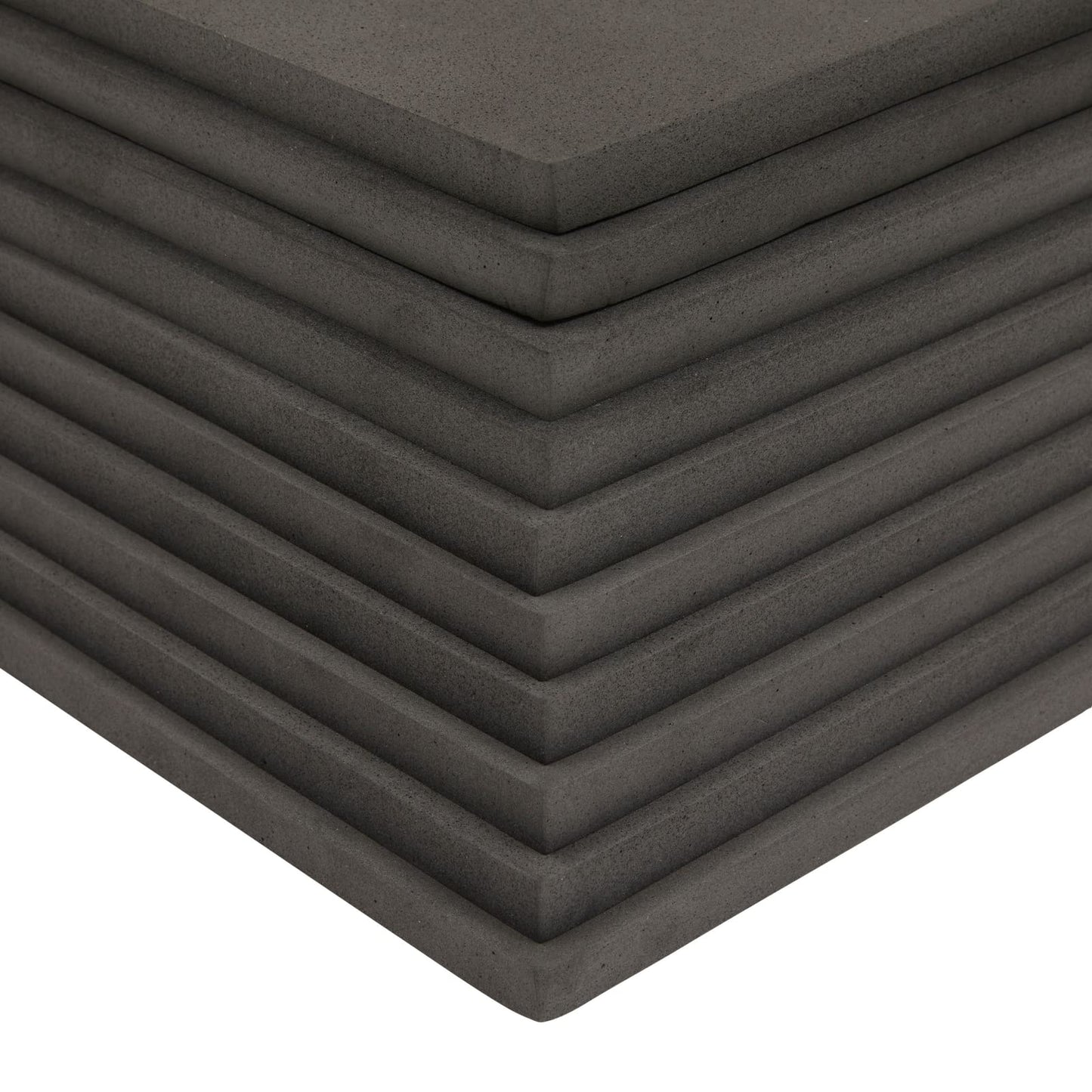 Bright Creations Black Dense Foam Squares - 10-Pack, 9.6 x 9.6 In, 3mm Thick EVA Sheets - Craft Foam Sheets for Cosplay & Custom Art