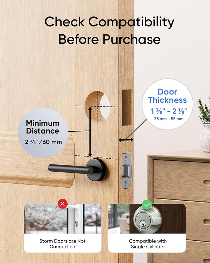 eufy Security Video Smart Lock S330, 3-in-1 Camera+Doorbell+Fingerprint Keyless Entry Door Lock, Smart Wi-Fi Deadbolt for Front Door, App Remote Control, SD Card Required, Chime Included