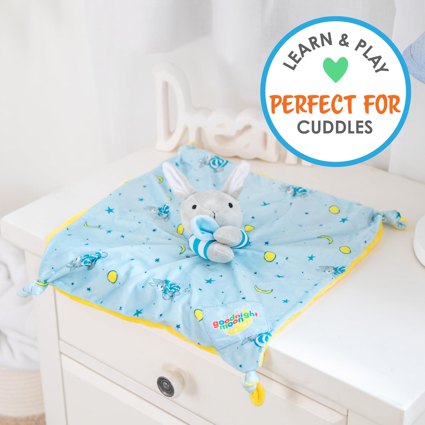 Goodnight Moon Bunny Plush Stuffed Animal Snuggler Lovey Security Blanket
