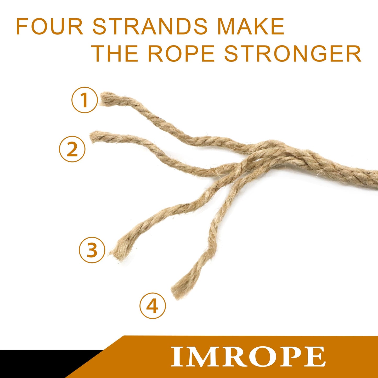 IMROPE 3mm x 1500 Feet Natural Jute Rope, Twine for Gardening Tomato Climbing Plant Tie Floristry Crafts Gift Wrapping Packing Decor