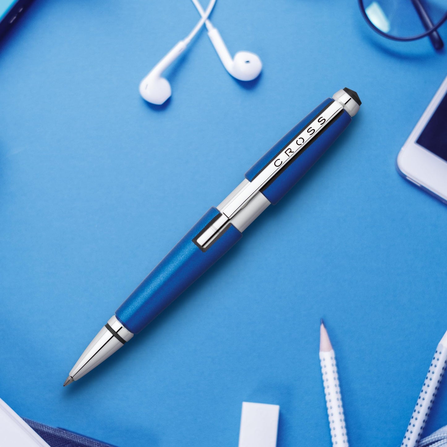 Edge Pen, 0.7mm, MBlue, Black