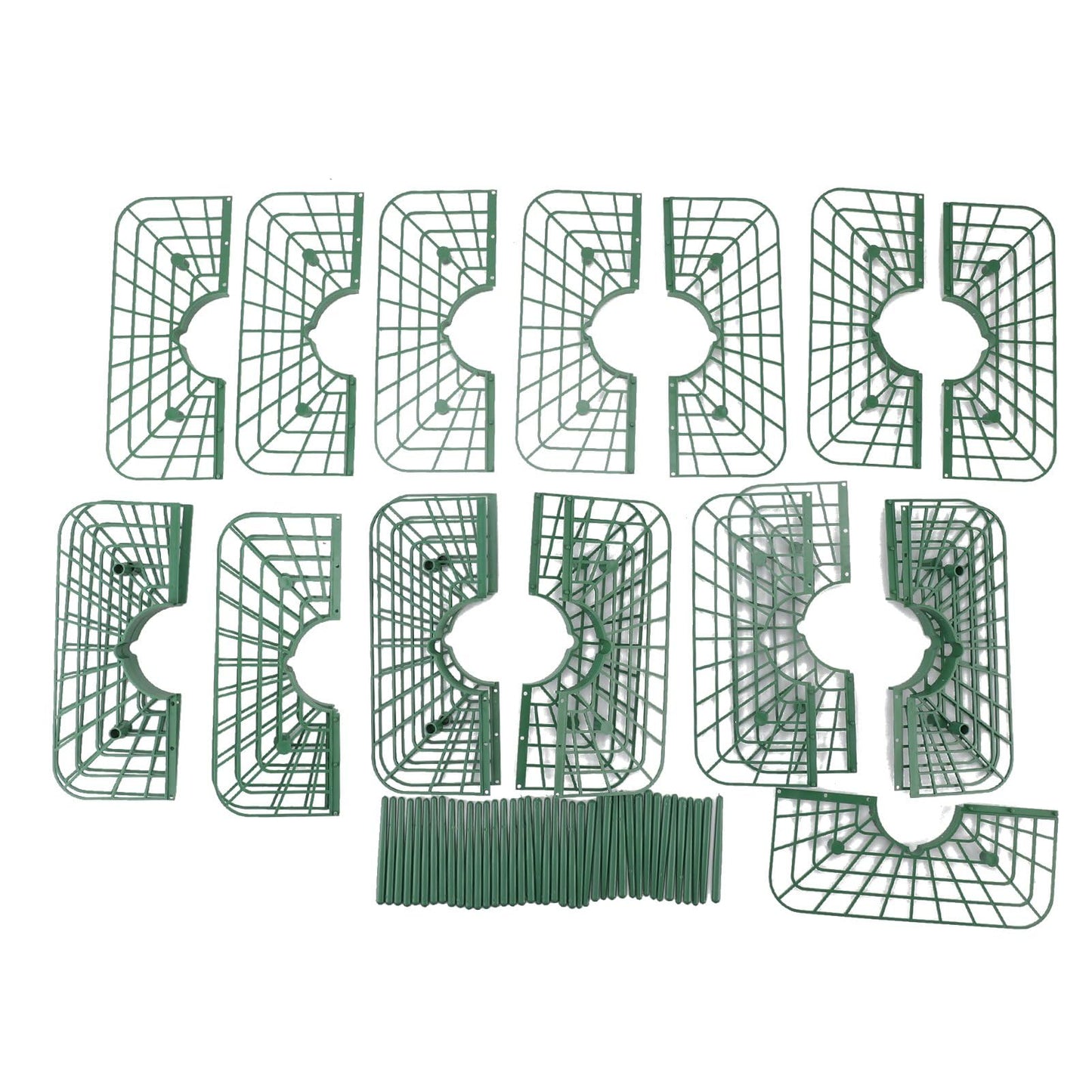 Sunicon 20Pcs Strawberry Supports, Detachable PP Waterproof Reusable Square Strawberry Growing Racks Plant Support Strawberry Stand Holder for Soil Planting Indoor Pots
