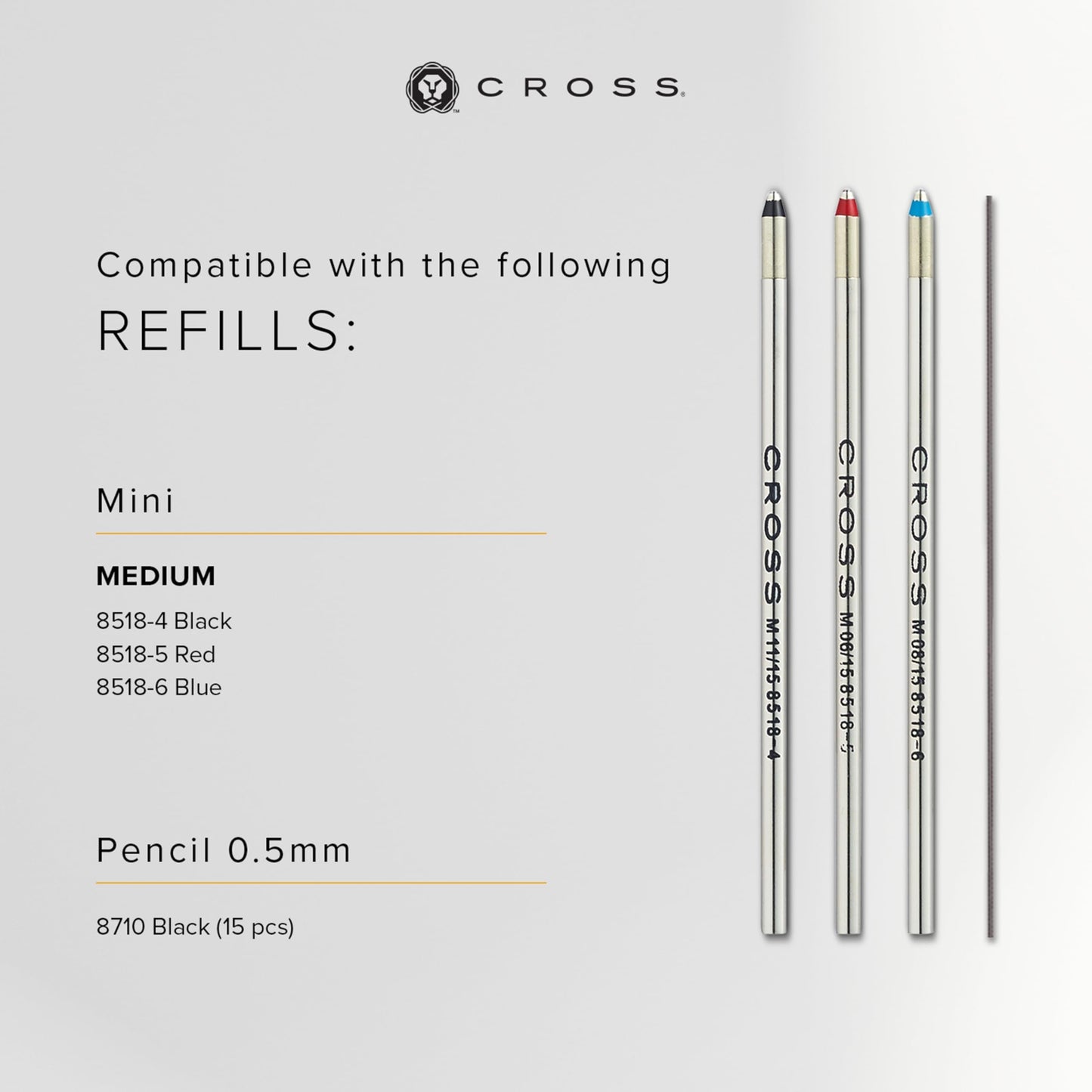 Cross Tech3+ Refillable Multi-Function Ballpoint Pen with Stylus, Medium Ballpen and Pencil, Includes Premium Gift Box - Brushed Black