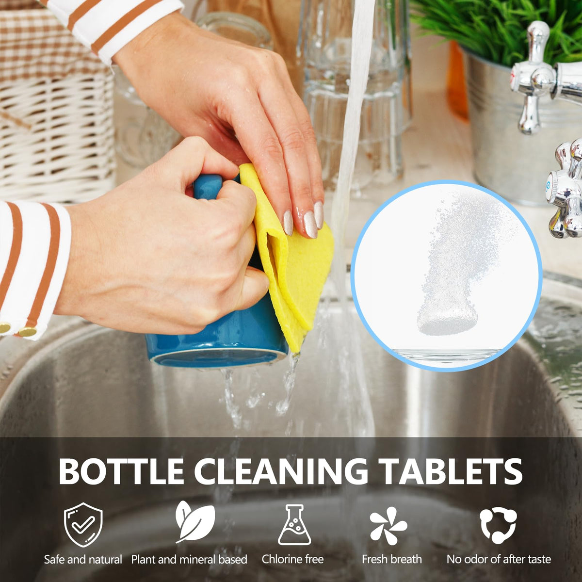 96Pack Water Bottle Cleaning Tablets (96 Count)
