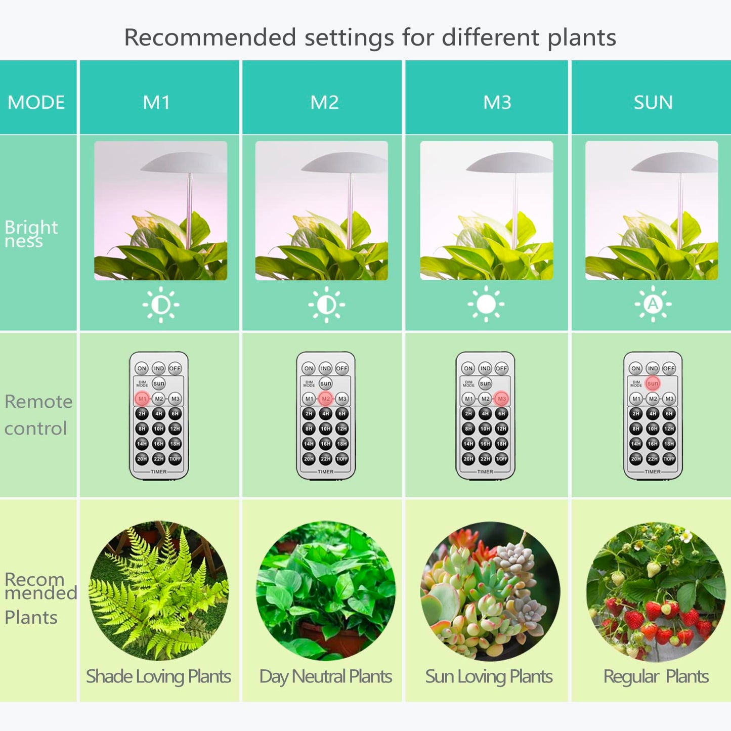 LED Grow Lights for Indoor Plants 2 Pack, Smart USB Small Full Spectrum Plant Lights with Remote, Height Adjustable, Auto On/Off Timer, Ideal for Home Decoration, Black