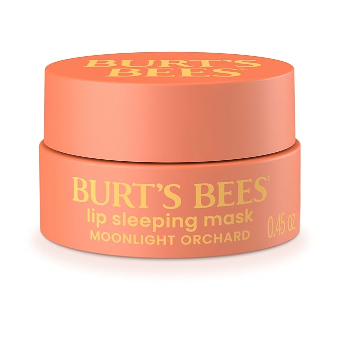 Burt’s Bees Stocking Stuffers, Moonlight Orchard Lip Sleeping Mask, With Hyaluronic Acid and Squalane Moisturizer To Instantly Hydrate Lips, Overnight Lip Mask, Lip Treatment Christmas Gifts, 0.45 oz.