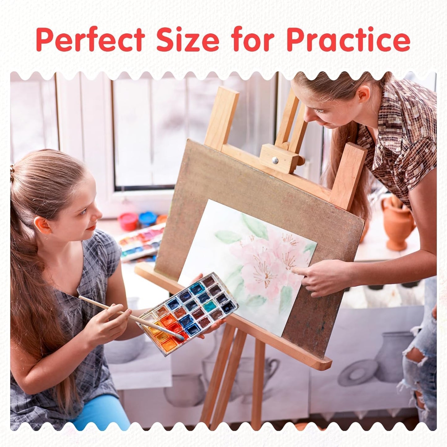 FIXSMITH Canvas Boards for Painting 5x7 Inch, Super Value 24 Pack Mini Canvases, White Blank Canvas Panels, 100% Cotton Primed, Painting Art Supplies