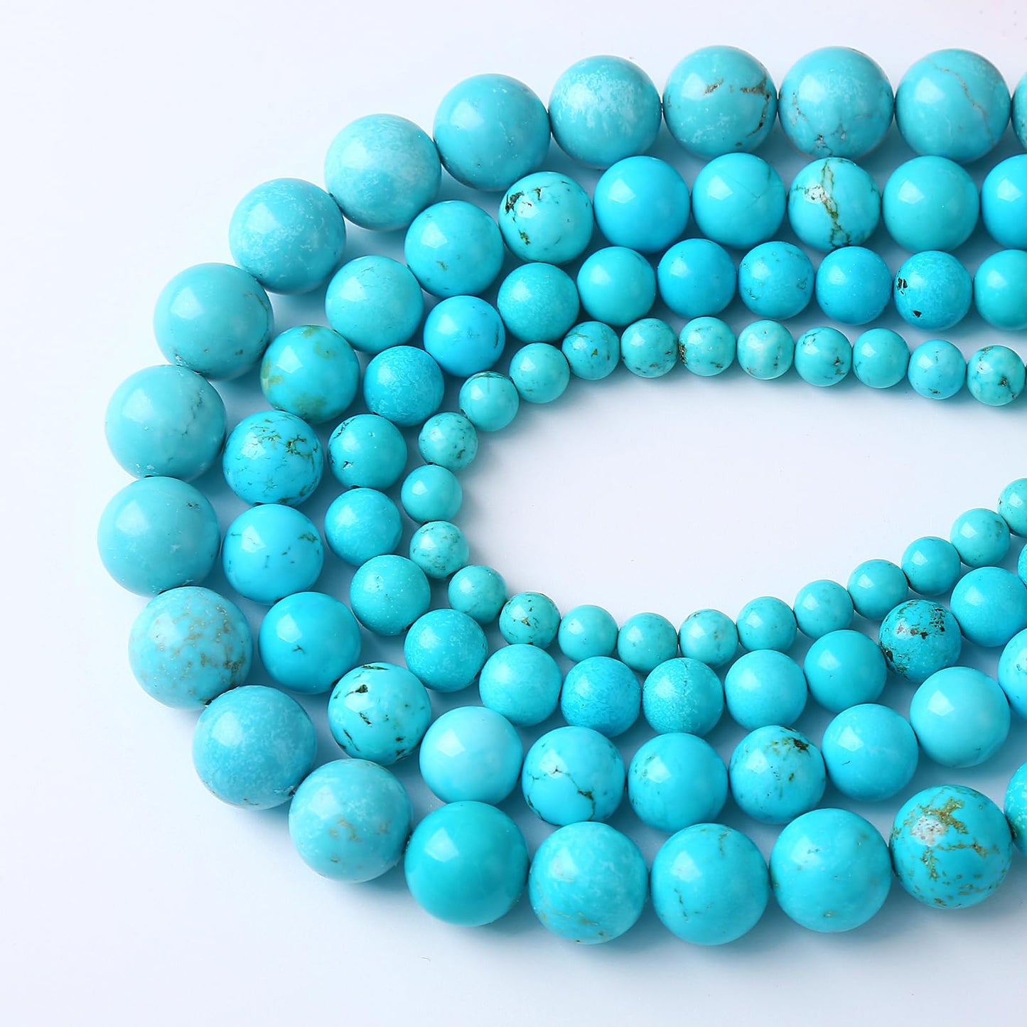 4MM 86PCS Natural Stone Turquoise Beads for Jewelry Making DIY Bracelet