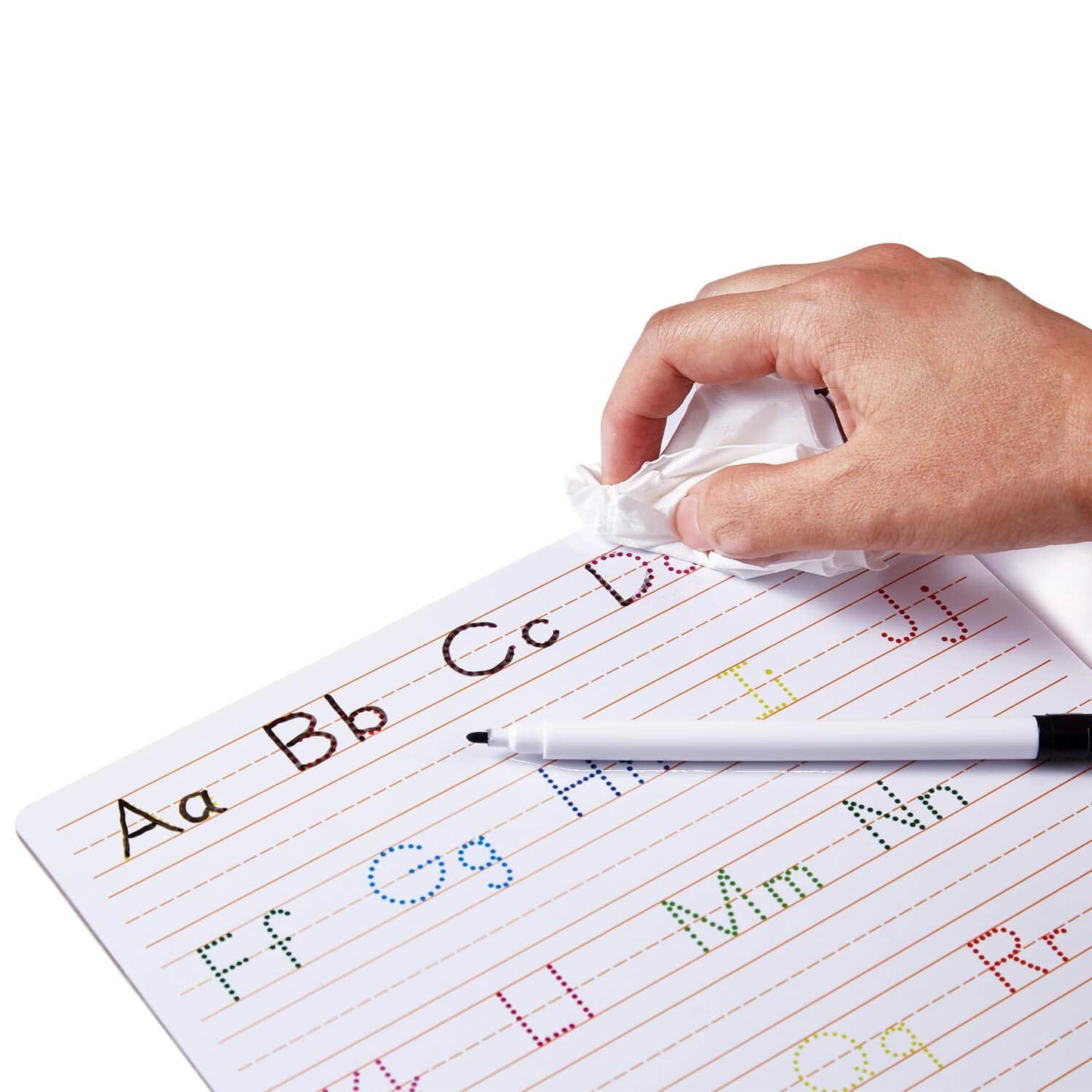 Handwriting Practice Letter Tracing for Kids: Board for Cursive & Printing Style with Dry Erase Marker for Preschooler - Reusable Wipe Clean ABC Alphabet Learn to Write, 8.3 x 11 Inches