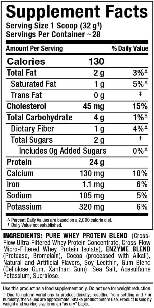 ALLMAX Nutrition Gold ALLWHEY, Chocolate - 2 lb - 24 Grams of Protein Per Scoop - Gluten Free, Low Carb & Low Sugar - Approximate 30 Servings