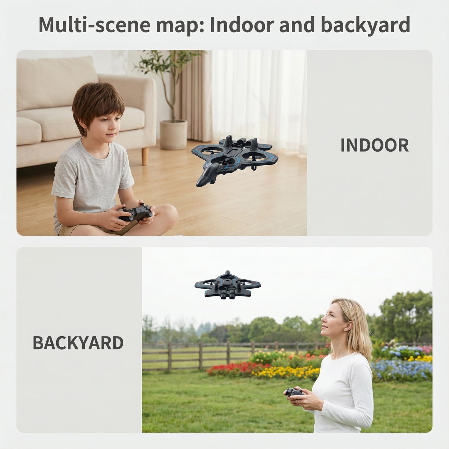 Remote Control Airplane RC Plane for Kids Adults, Easy to Fly 2.4GHz RC Fighter Jet Model Plane, Durable Foam Glider Aircraft for Beginners with Long Flight Time - Best Gift Toy