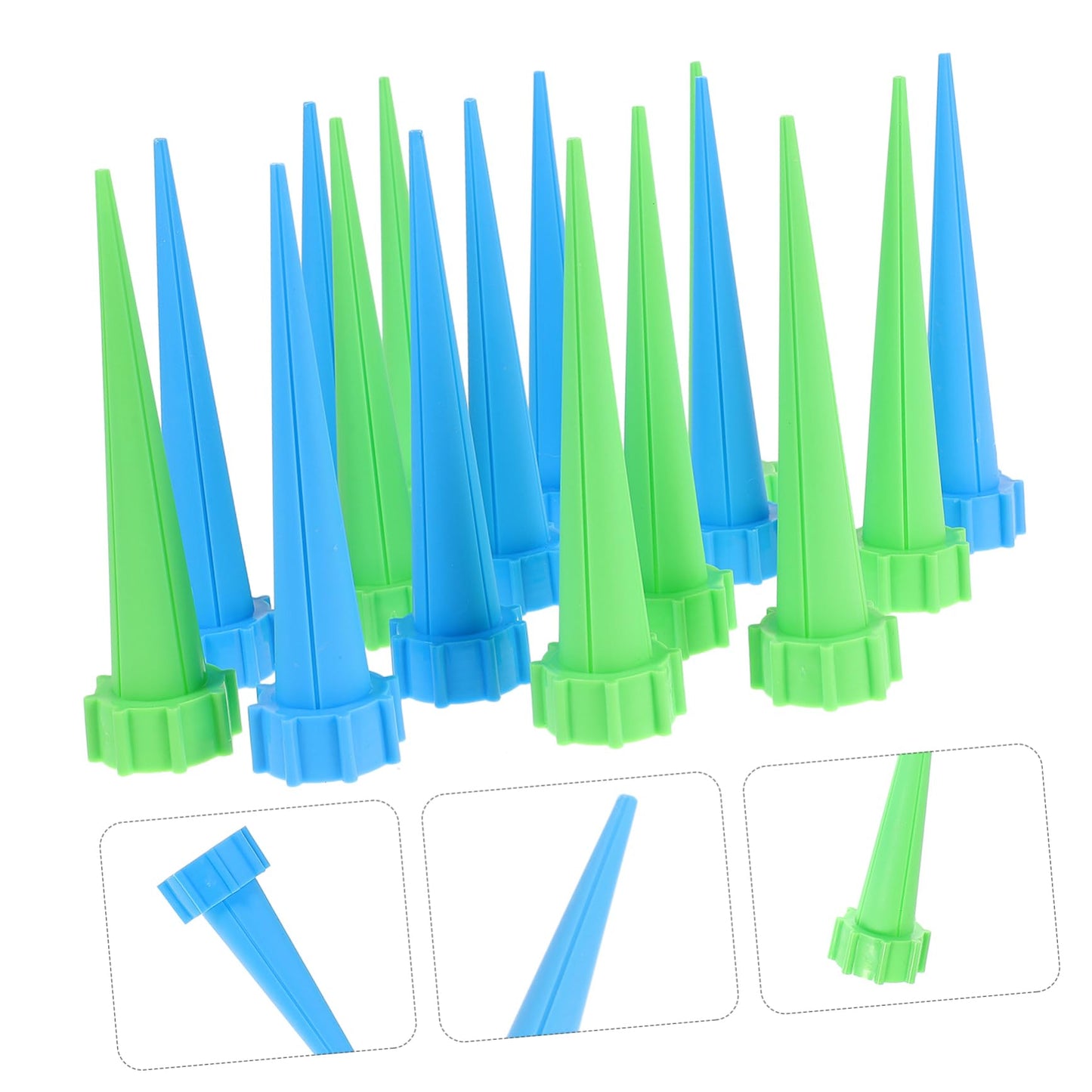 Yardwe Auto Watering Device 16pcs Plastic Drip Irrigation Kit Plant Watering System No Bottles Save Water Perfect for Indoor/Outdoor