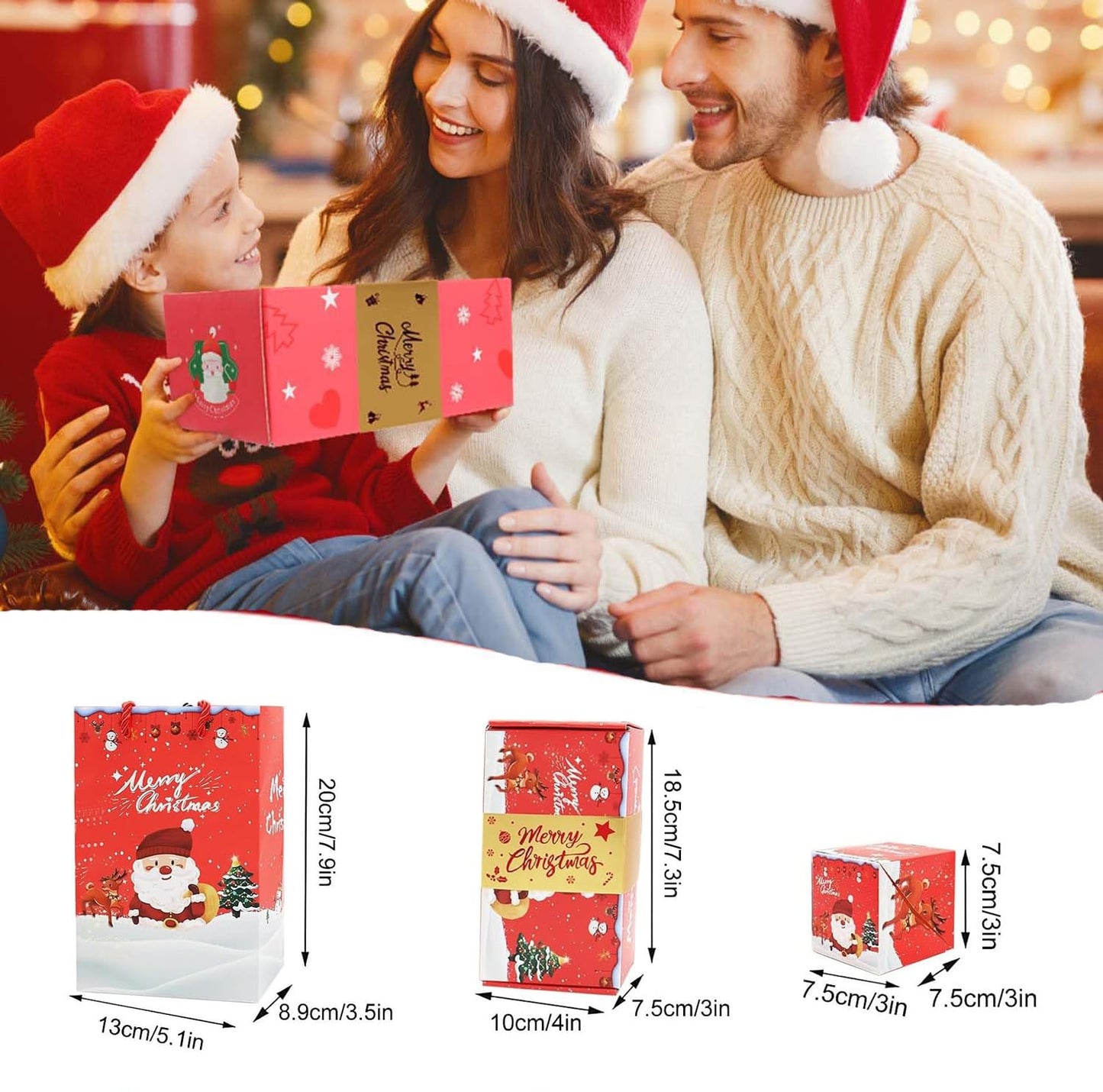 Surprise Gift Box Explosion for Money,Unique Folding Bouncing Gift Box, Christmas Surprise Box Explosion,Pop-Up Luxury Cash Box for Christmas Birthday Anniversary (12 Bounces)