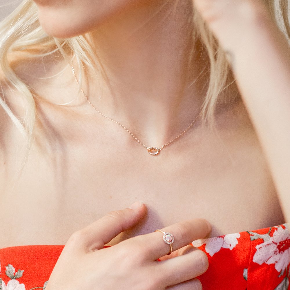 PAVOI 14K Yellow Gold Plated Infinity Pendant Necklace | Bridesmaids Cute Necklaces for Women