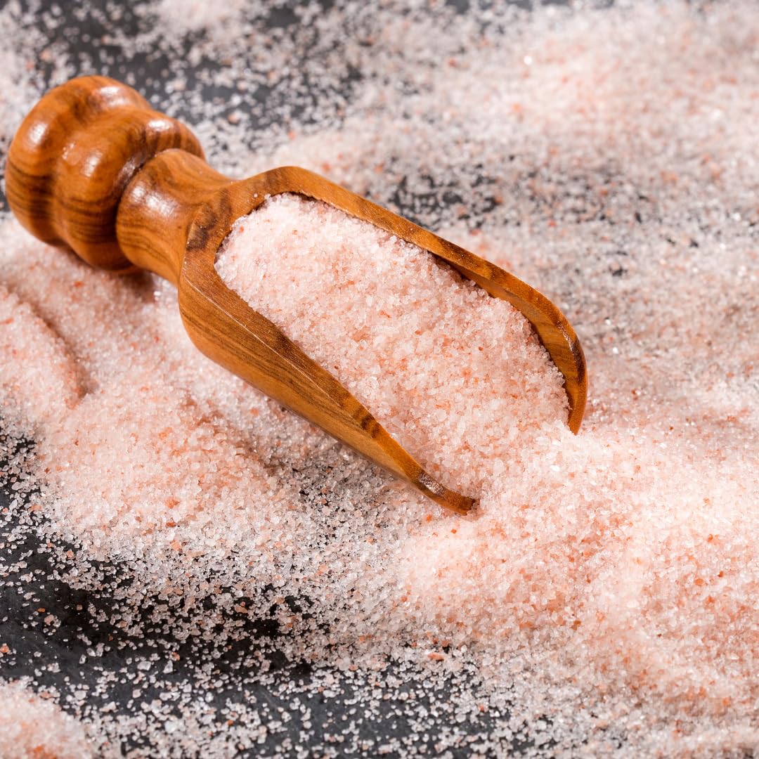 Olive & Vine Himalayan Pink Salt, Subtle Flavor, For Seasoning & Cooking, Rich Tradition, Authentic Taste, For Global Recipes (1.2 Pound)