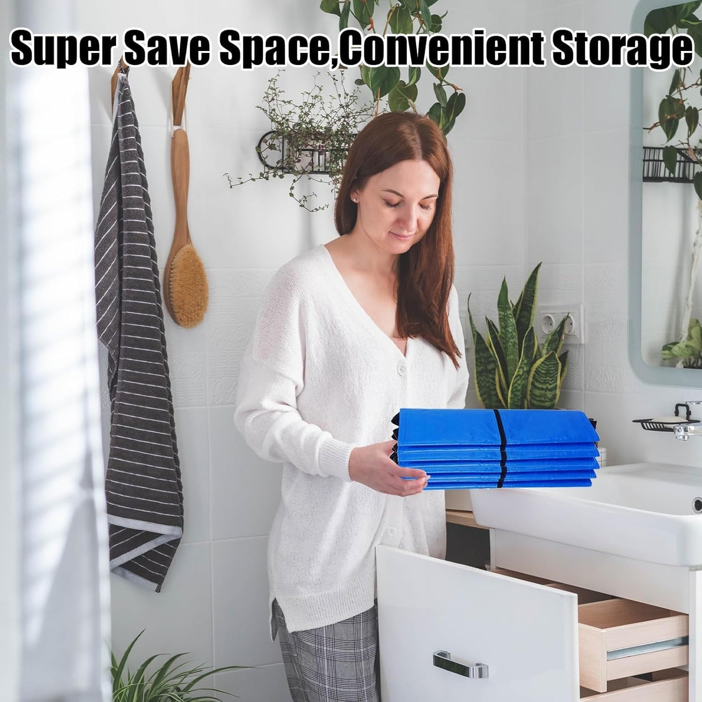4PCS Large Heavy Duty Moving Bag, Storage Totes For Space Saving, Moving Totes, Clothes Storage Containers with Strong Handles Double Zippers for Transporting Organizing Travelling Bedroom, Blue