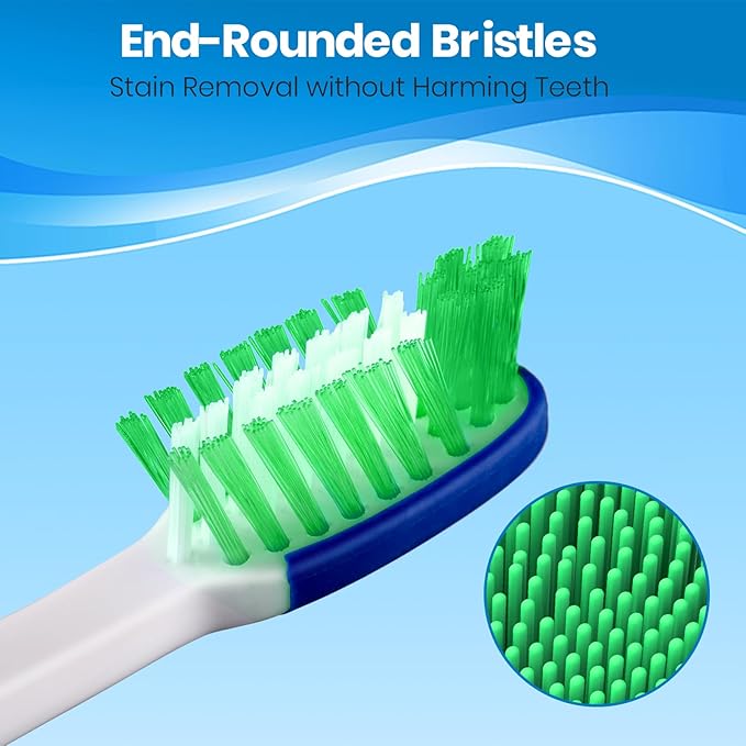 Extra Firm Toothbrushes, Ergonomic Handle, 6 Count