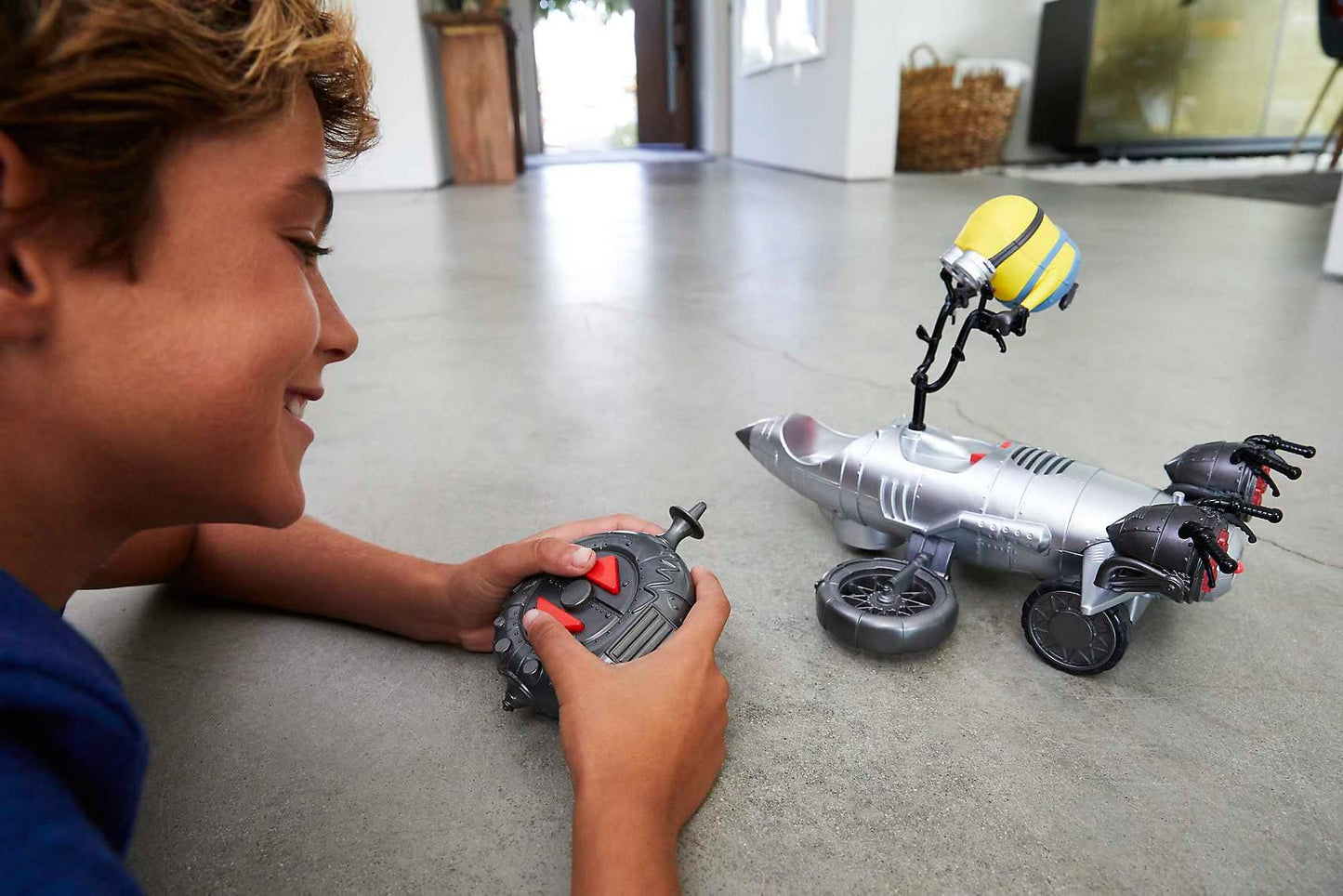 Mattel Minions Wild Rider Remote Control Vehicle with Minion Bob Action Figure, For Kids 4 Years and Older