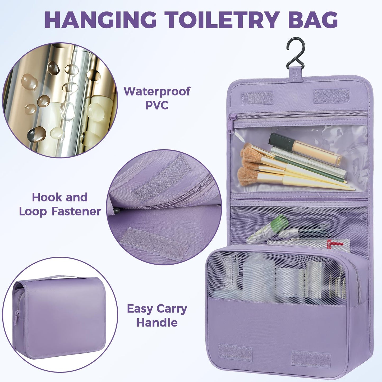 BAGAIL 9 Set Packing Cubes with Packing List Luggage Packing Organizers for Travel Accessories (Dusty Purple)