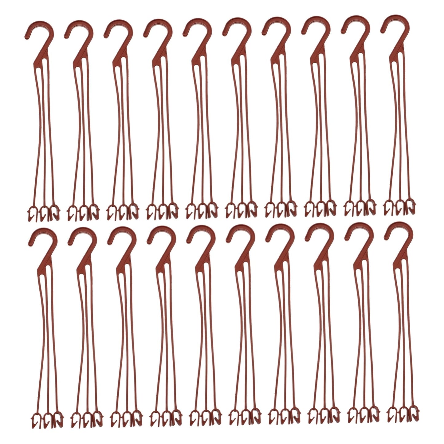 LABRIMP 50pcs Plastic Hanging Hooks for Flower Pots Durable Plant Holders for Garden Wall-Mounted Planter Hooks for Decoration