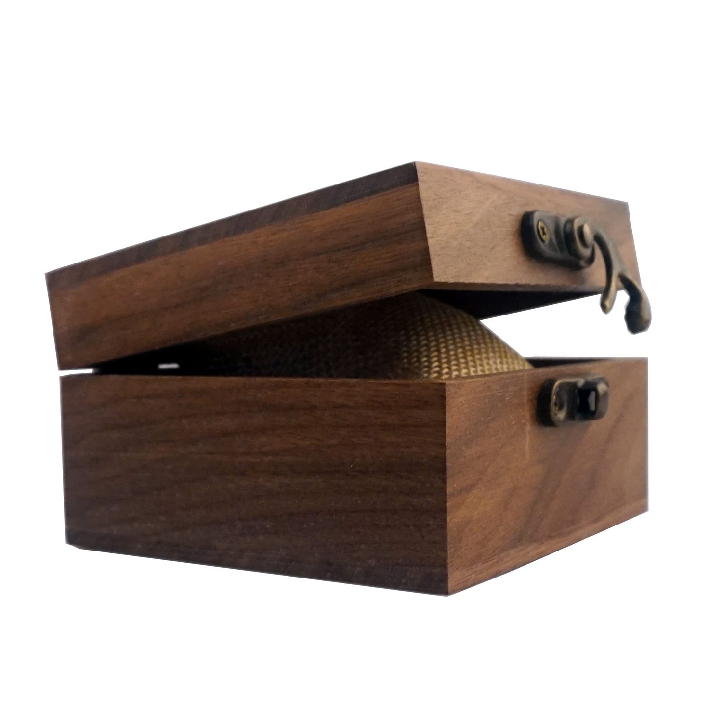 LONMAIX 2PCS/PACK Walnut Wood Box for Crafts, Jewelry Box and Watch Box Wooden Keepsake Box Gift (Walnut Box-2PCS/PACK)