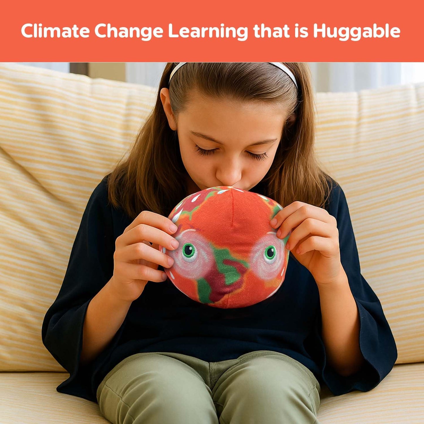 Thunderheads Hot Planet Plushie, Educational Earth Science Plush with Fact Card, STEM Tool for Meteorology, Planet Science and Climate, Eco-Conscious Weather Gift for Educators, & All who Love Nature