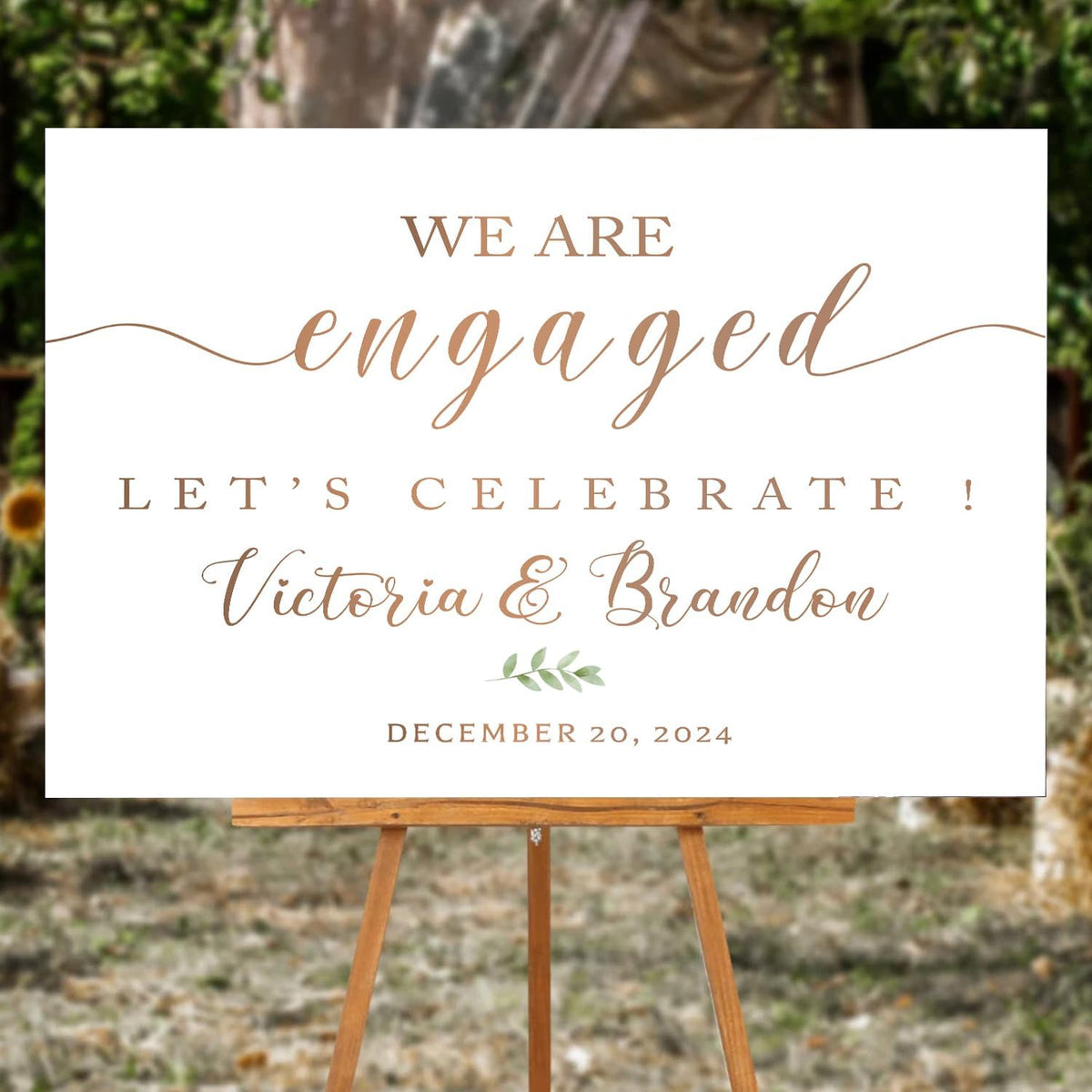 We Are Engaged Minimalist Welcome Sign, Modern Engagement Sign Printable, Engagement Party Welcome Sign, Engagement Sign With Stand, Engagement Party Decorations, Full Size, Version 18