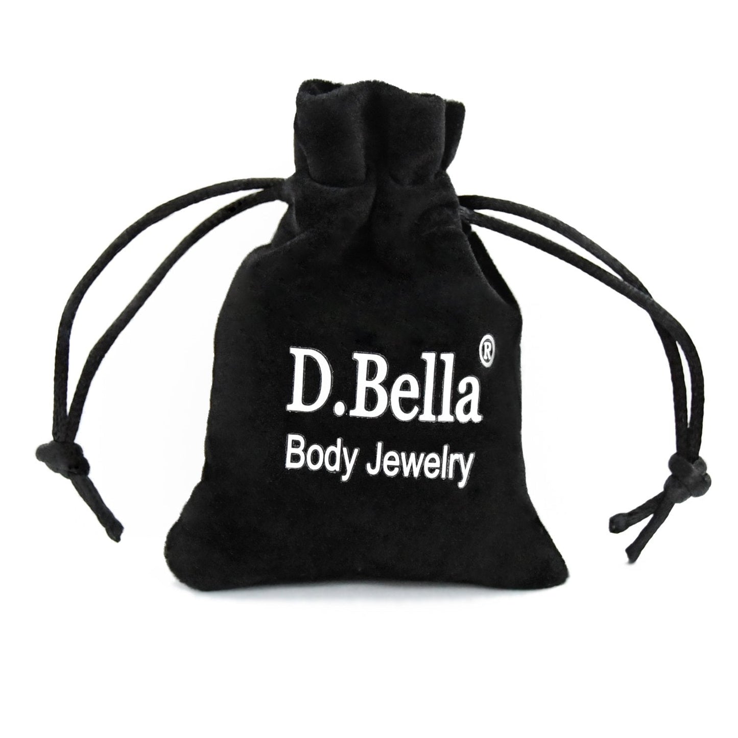 D.Bella Clip On Fake Septum Piercing, Non-Piercing Nose Earrings for Men, Women