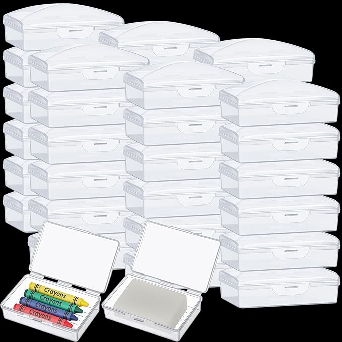 36 Pcs Travel Soap Container Portable Plastic Soap Boxes Bulk with Lid Homeless Donations Bulk Gym Shower Tour Groups Hotel Outdoor Camping (White)