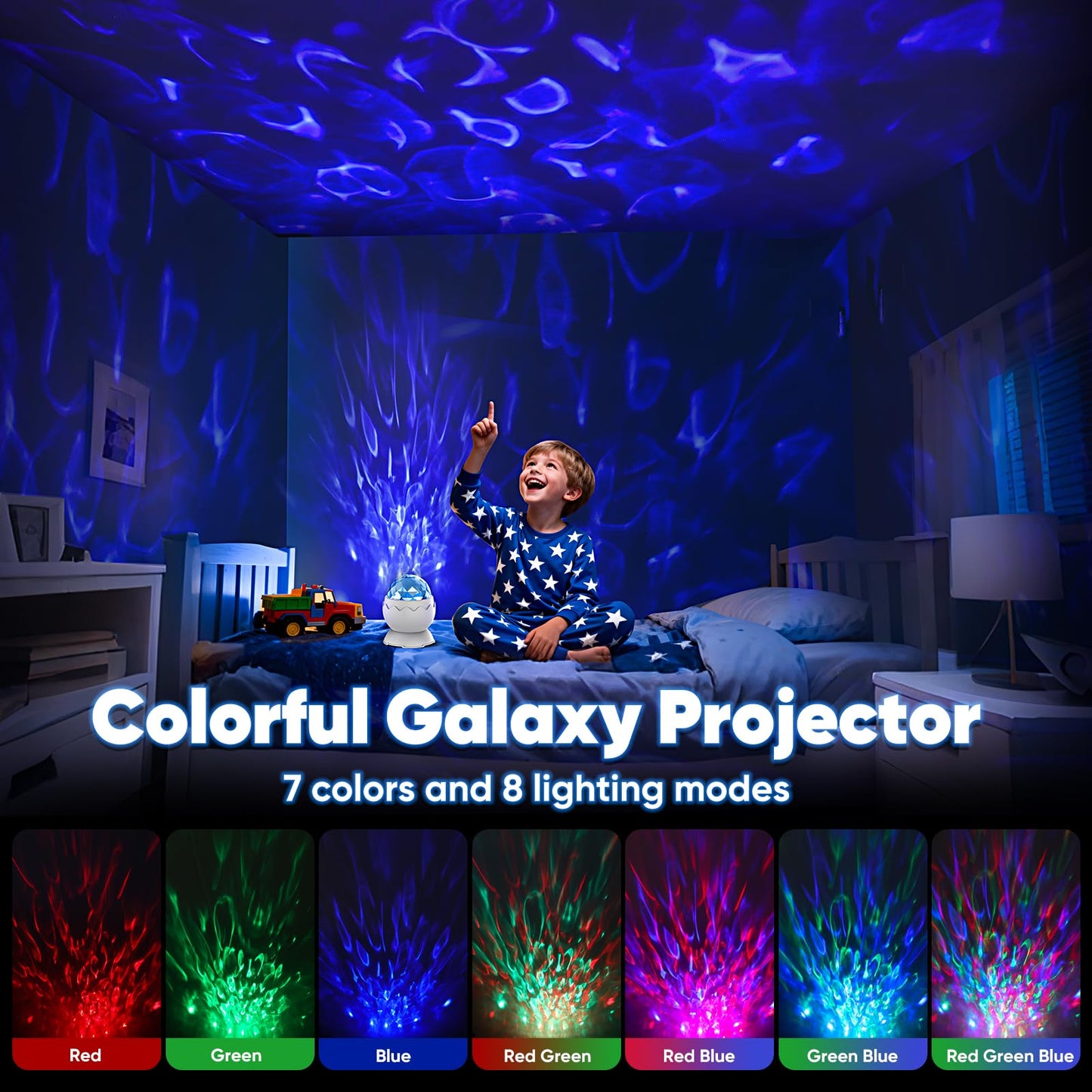 Proran Galaxy Projector for Bedroom, Nebula Galaxy Night Light Projector with Timer and Remote,Gift for Kids Adults for Ceiling,Birthdays,Christmas,Valentine's Day