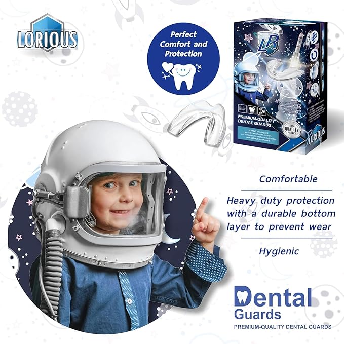 Moldable Mouth Guard for Teeth Grinding and Clenching – Custom Fit, Boil and Bite, Night and Day Use, 6 Pack in 2 Sizes for Kids and with Small Mouths