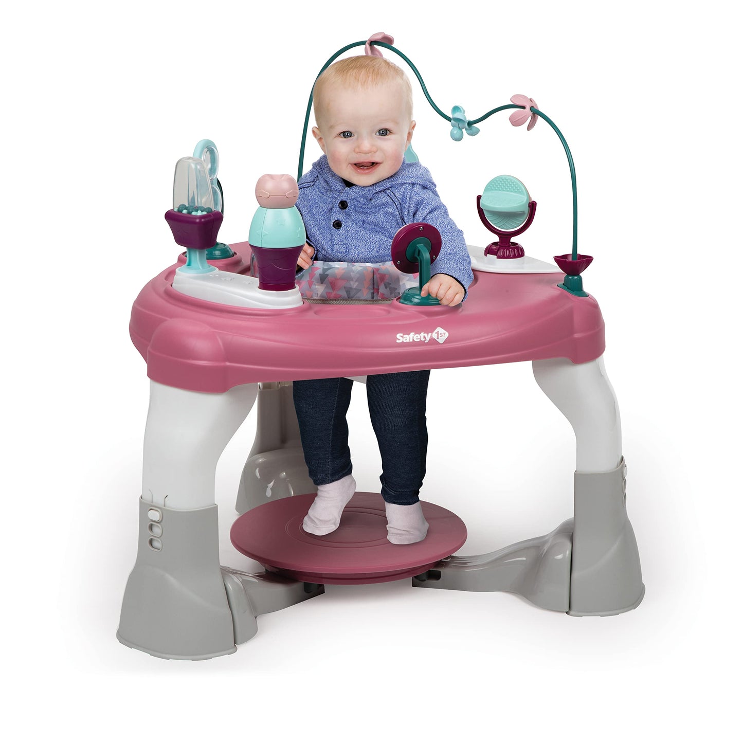 Safety 1st Grow and Go 4-in-1 Stationary Activity Center, Oslo Pink