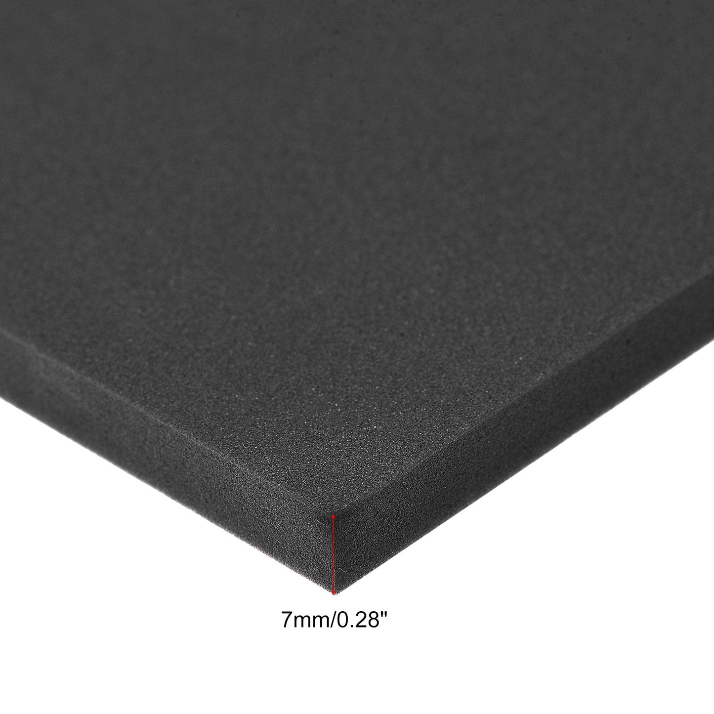uxcell Black EVA Foam Sheets 10 x 10 Inch 7mm Thickness for Crafts DIY Projects, 4 Pcs