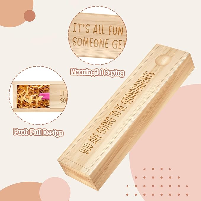 Pregnancy Announcement for Grandparent, Pregnancy Test Keepsake Box, Baby Announcement Reveal Gifts Ideas for Husband Grandparents Dad Aunt and Uncle