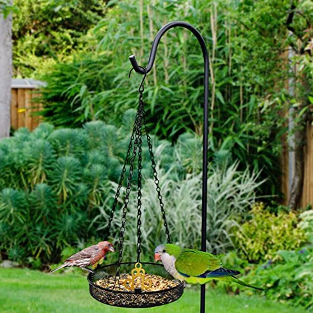 2Sets Hanging Basket Chains Hanging Flower Pot Chains, 3 Point Hanging Chains, Plant Basket, Lantern, Decorative Hanging Chain Sets 20 Inch, Black