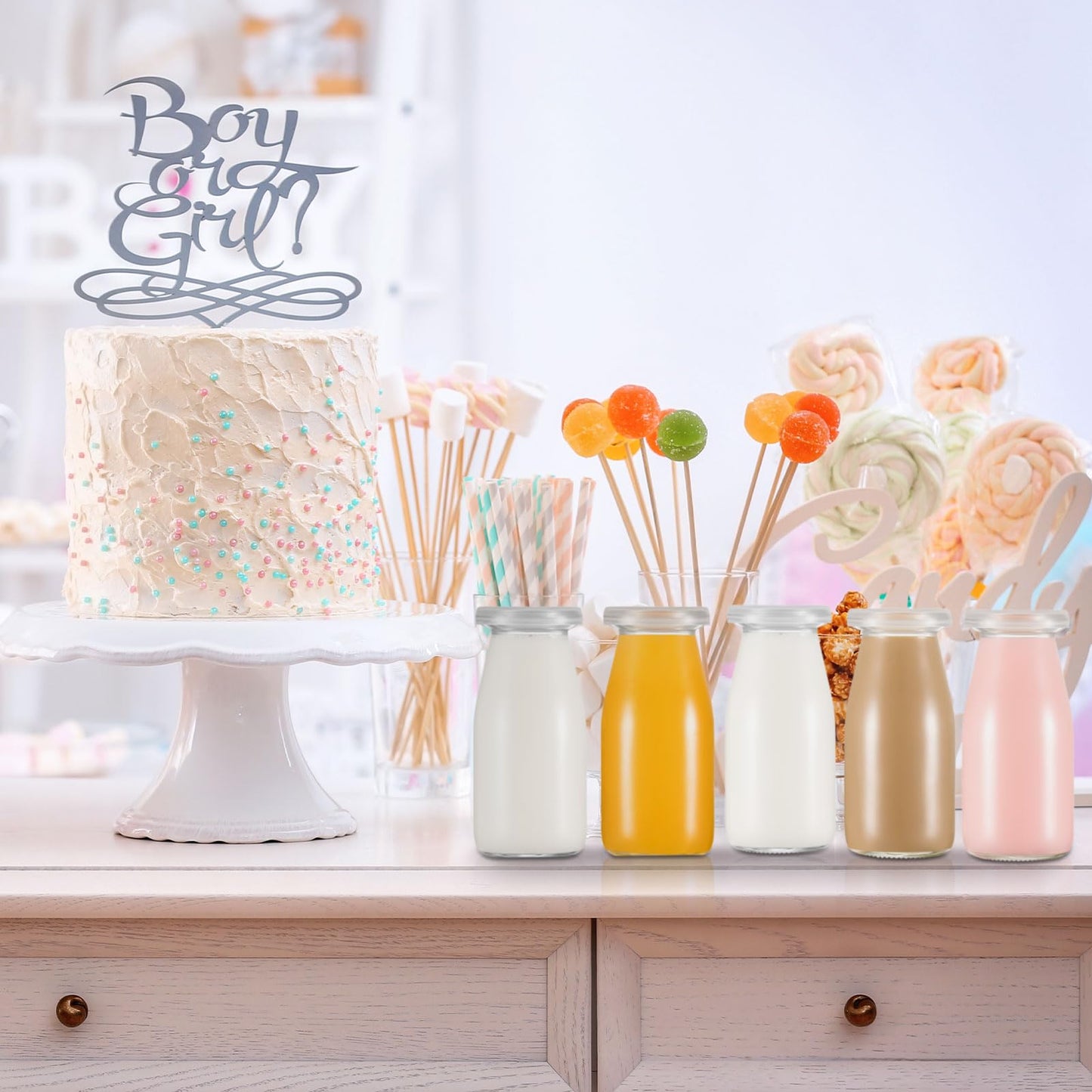 Zubebe 12 Pack 6 oz Glass Jars with 24 Lids, Mini Yogurt Jars for Pudding, Jams, Overnight Oats, DIY Crafts, Party Favors, Gift Ideas