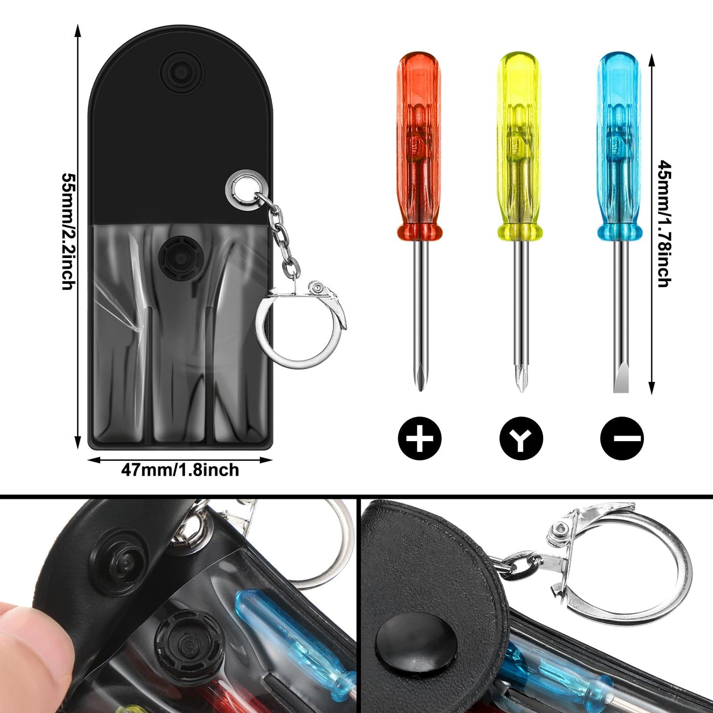 Jutom 108 Pcs Mini Construction Helmet Keychains Tape Screwdrivers Tool Adult Men Gifts Bulk for Easter Egg Stuffers Father's Day Construction Party Favors Gifts